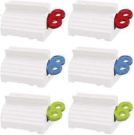 6 Pack Toothpaste Squeezer, Toothpaste Squeezer Rollerstoothpaste Tube Squeezers Clip Holder Stand Winder