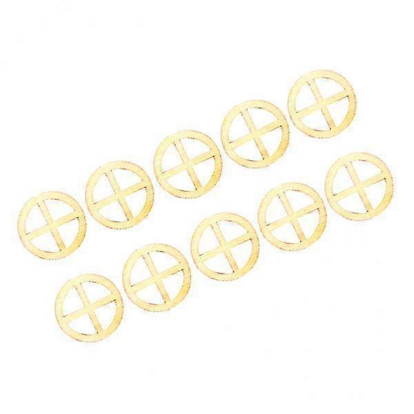 2x 10pcs Window Wood Slices Wood Pieces Tree Slices Pendant Labels Ornament for