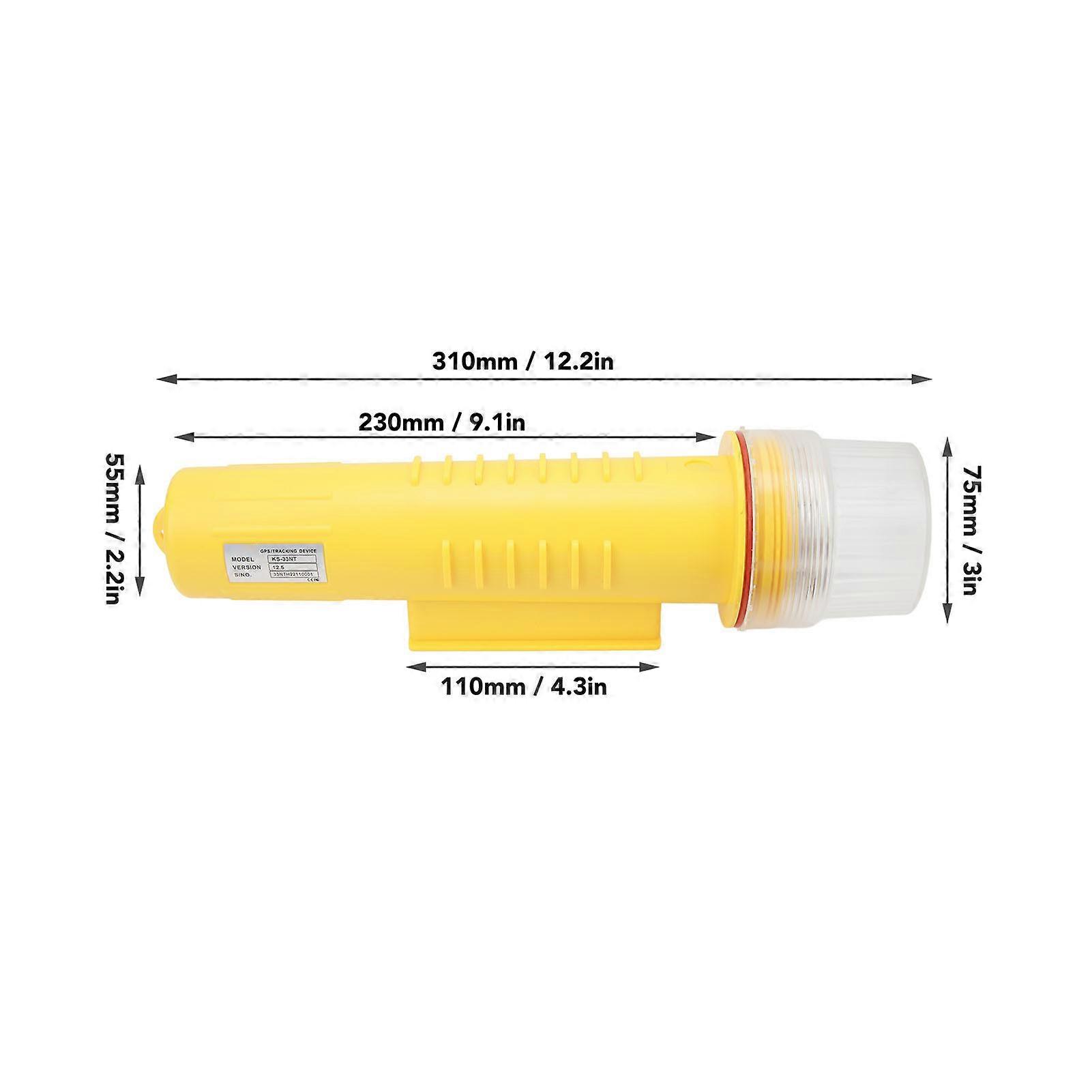 Marine GPS Location Tracker 12.5W High Precision Transponder Buoy Fishing Net Locator with Antenna for A Class B AIS Receiver