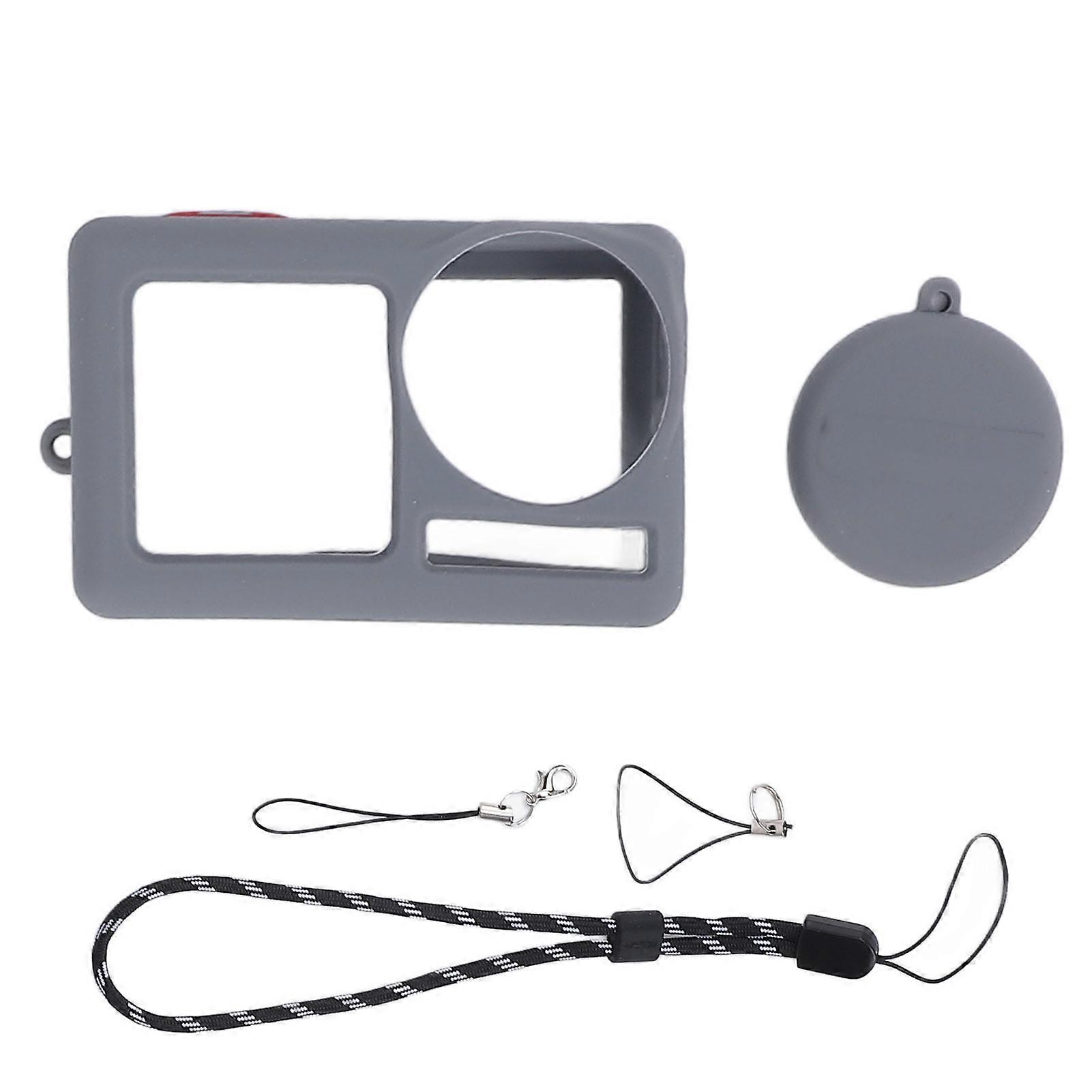 Silicone Case for Action 5 Pro | Anti-Scratch, Soft, Easy Access, Includes Lens Cap & Strap