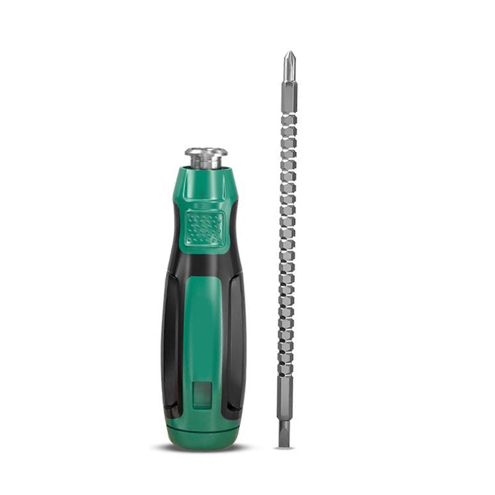 Steel Slotted & Crosshead Screwdriver with Retractable Feature Portable Slotted & Crosshead Screwdriver for Easy Storage