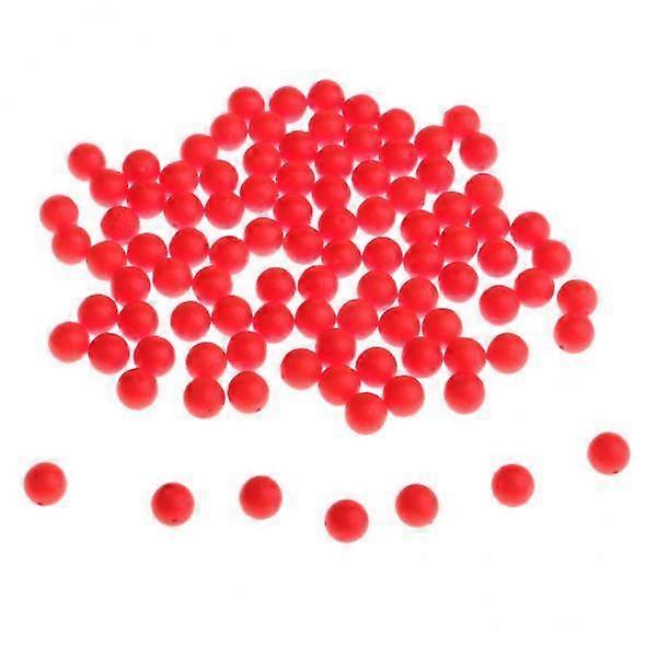 5X 100pcs αλιεία επιπλέων δείκτης αφρού Bobbers EVA 8.3mm κόκκινο