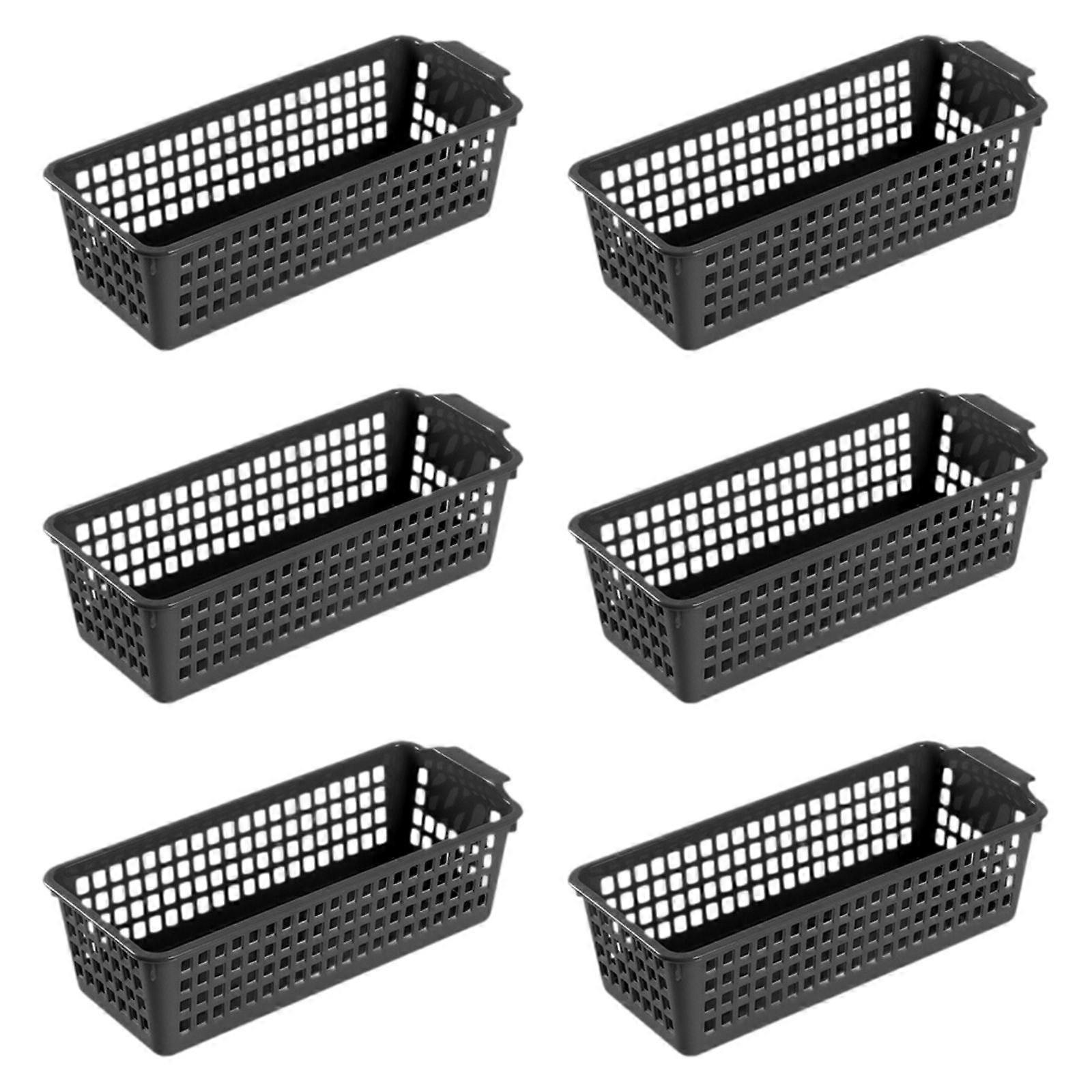 6Pcs Storage Baskets Storage Box Compact Appearance Space Saving Container