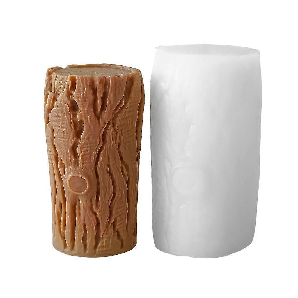 Unique handmade molds made of silicone in tree stump shape, suitable for hobbyists and home decor lovers