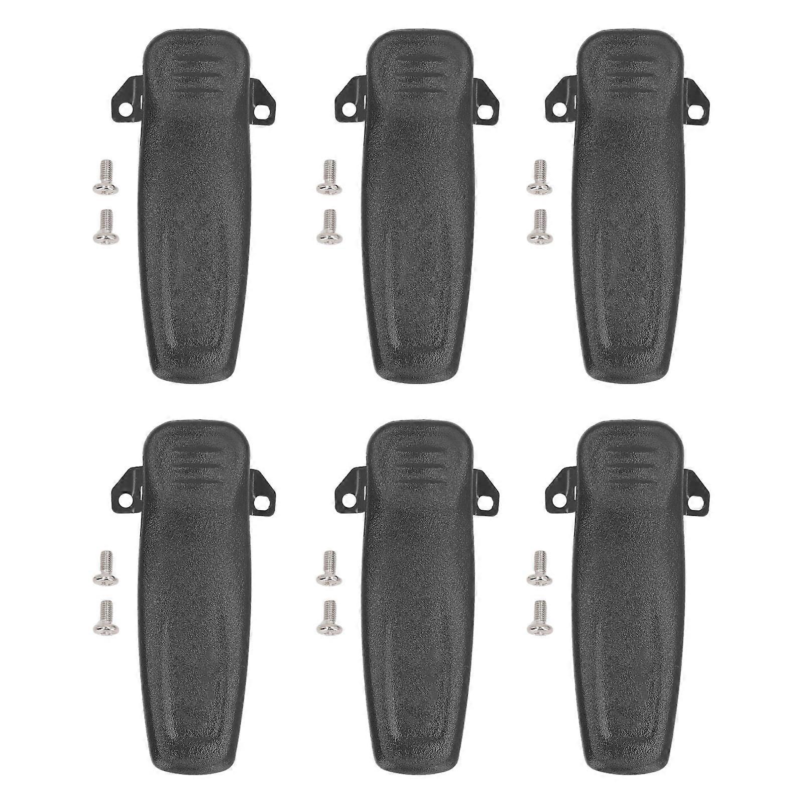 6PCS Intercom Belt Clips Portable Dual Way Talk Radio Clip Replacement for HYT TC‑610 TC‑500S TC‑508 TC‑700 TC‑780