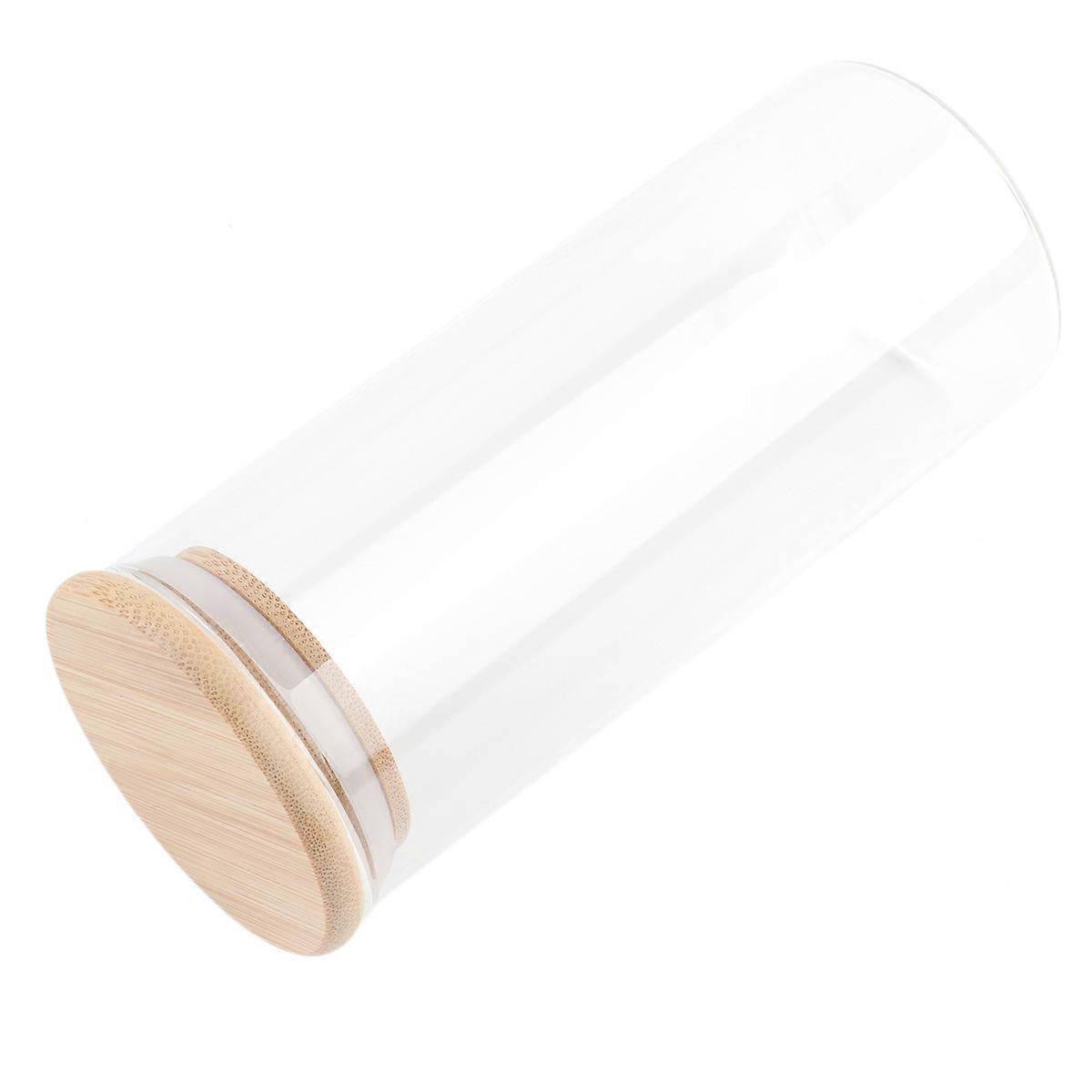 Bamboo Covered Glass Jars, Functional Containers for Dry Food Storage
