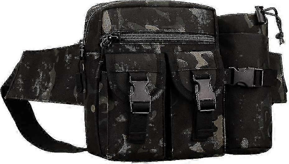 ハイキング、キャンプ、旅行、サイクリング、登山、狩猟、トレッキなどのアウトドアアクティビティに適したウォーターボトル収納用ウエストパックバッグ