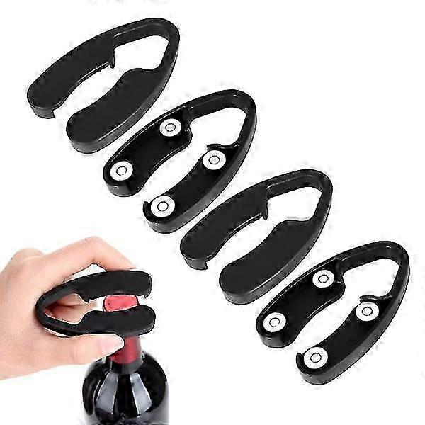 4 pcs wine foil cutter, handheld wine bottle opener with classic blade for removing foil suitable for various brands