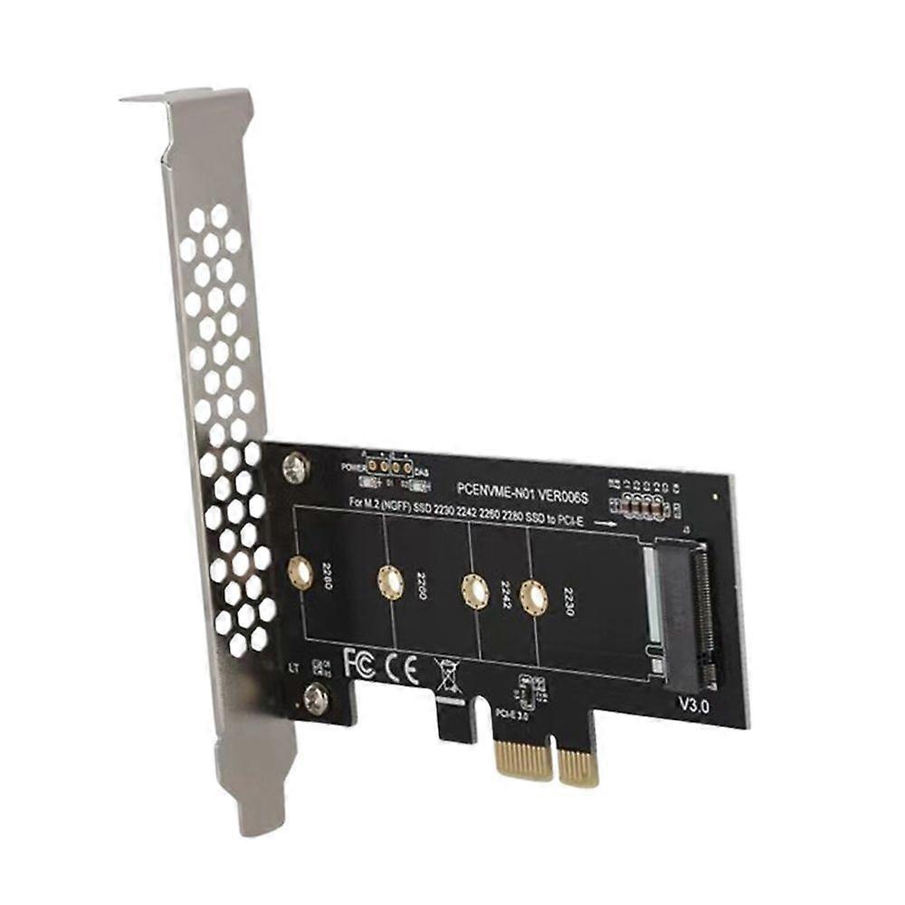 محول PCIe 3.0 X1 إلى NVMe M.2 SSD - يدعم أحجام PM961 و 960EVO و 2230-2280 ، معدن وأسود