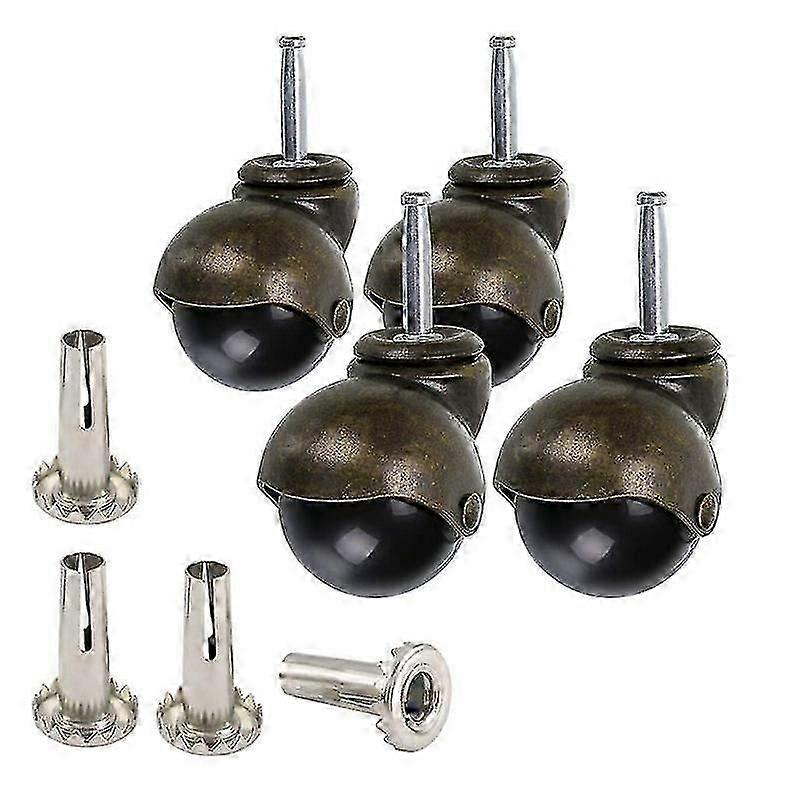 4 Pack 2 inch Ball Caster Stem Casters for Retro Chairs