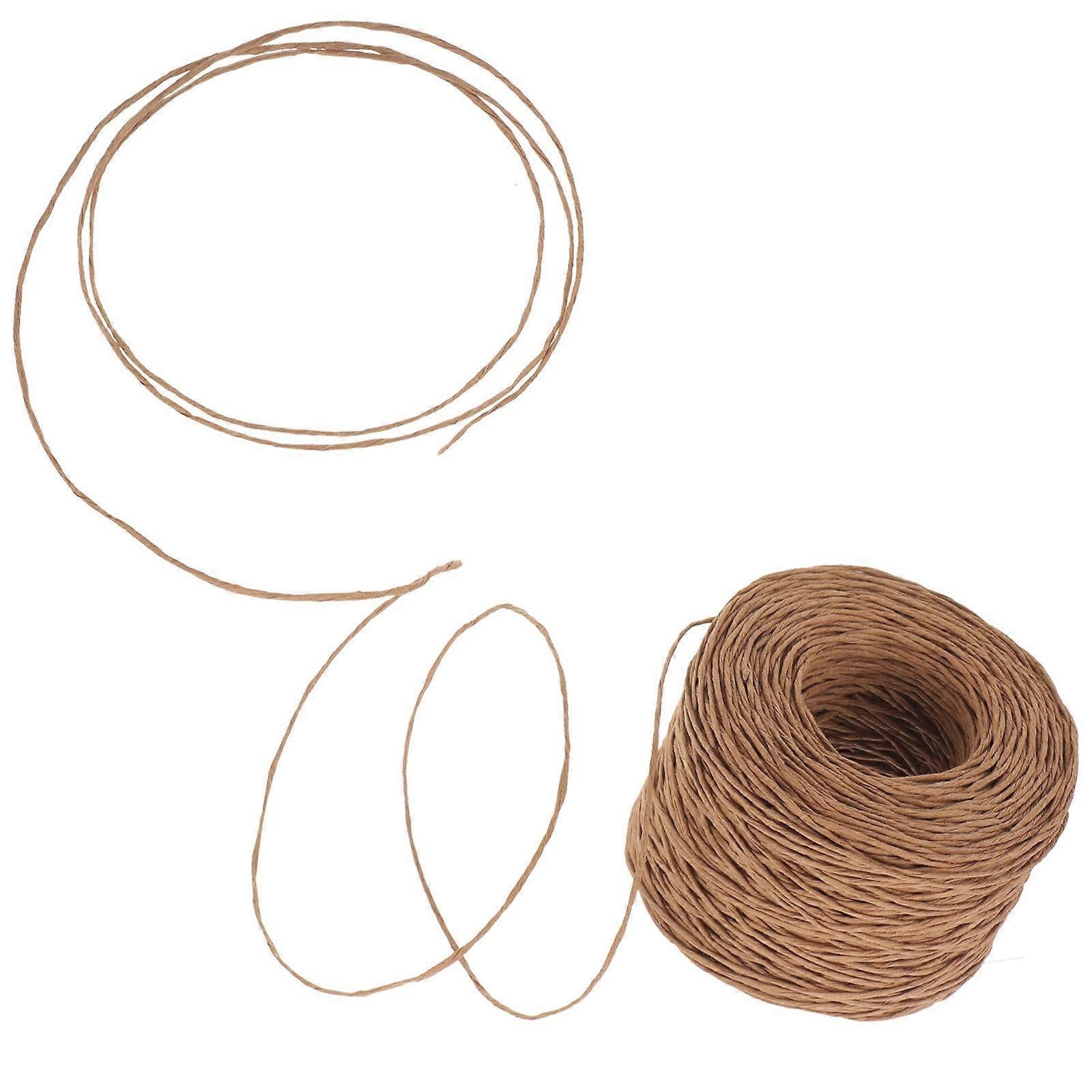 Decorative Craft Rope Durable Paper Packing Twine for present Wrapping 150 Meters Long Light Brown 1 Roll