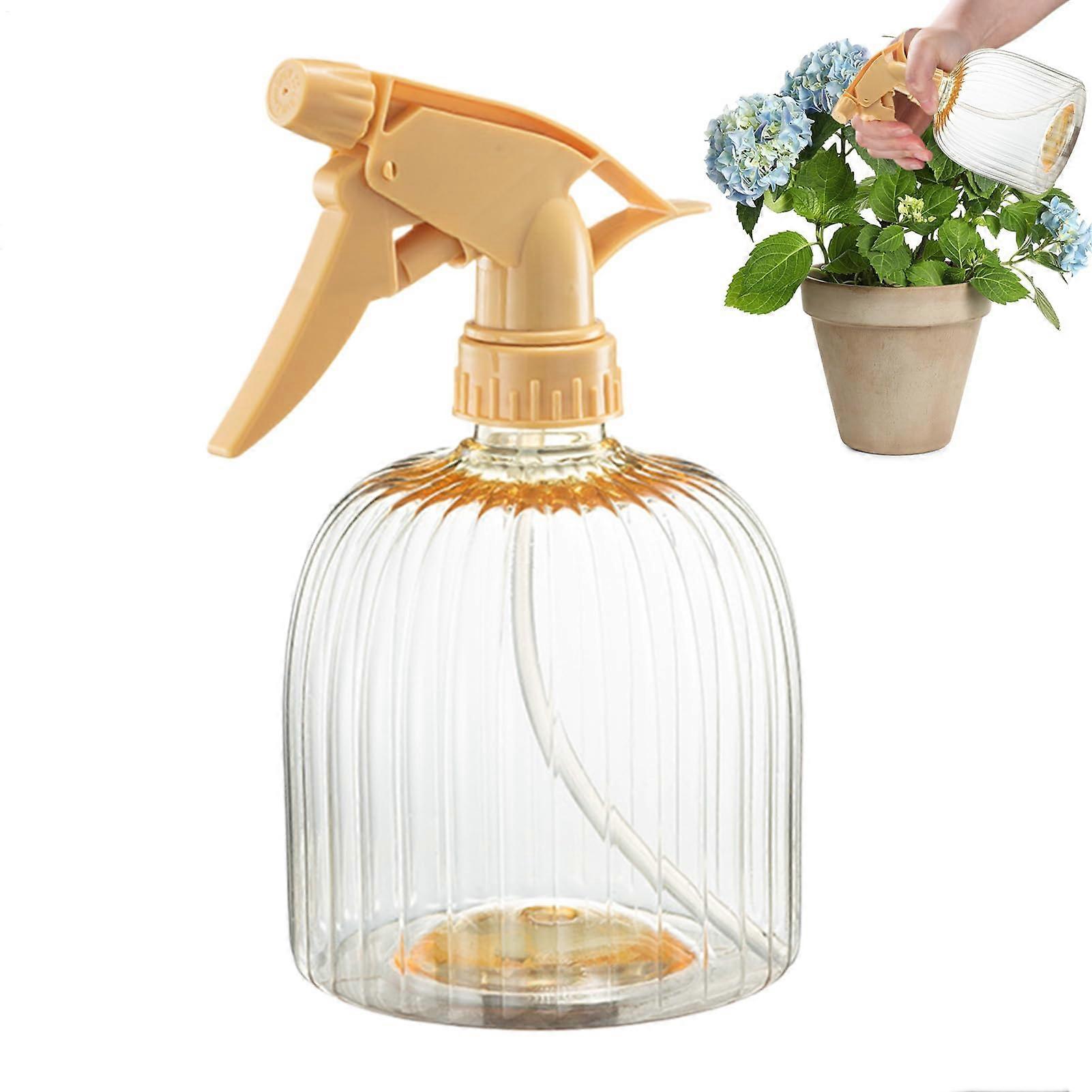 Spray Bottle 600ml for Garden Use, Fine Mist Water Spray Bottle, Durable Yellow Handheld Sprayer