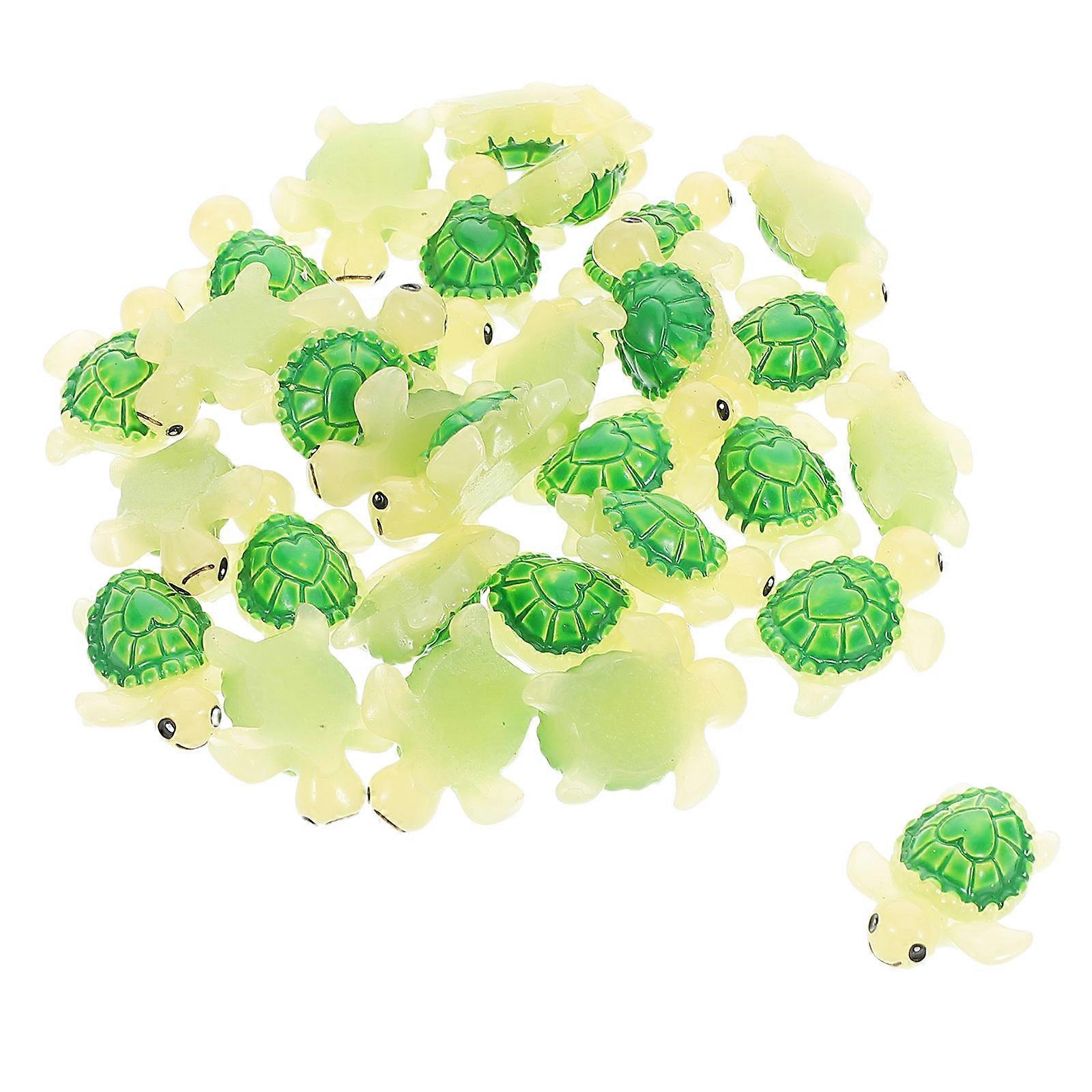 Turtle Statue Cute Tiny Tortoise Resin Figures For Bonsai Decoration Miniature Garden Setup 30Pcs