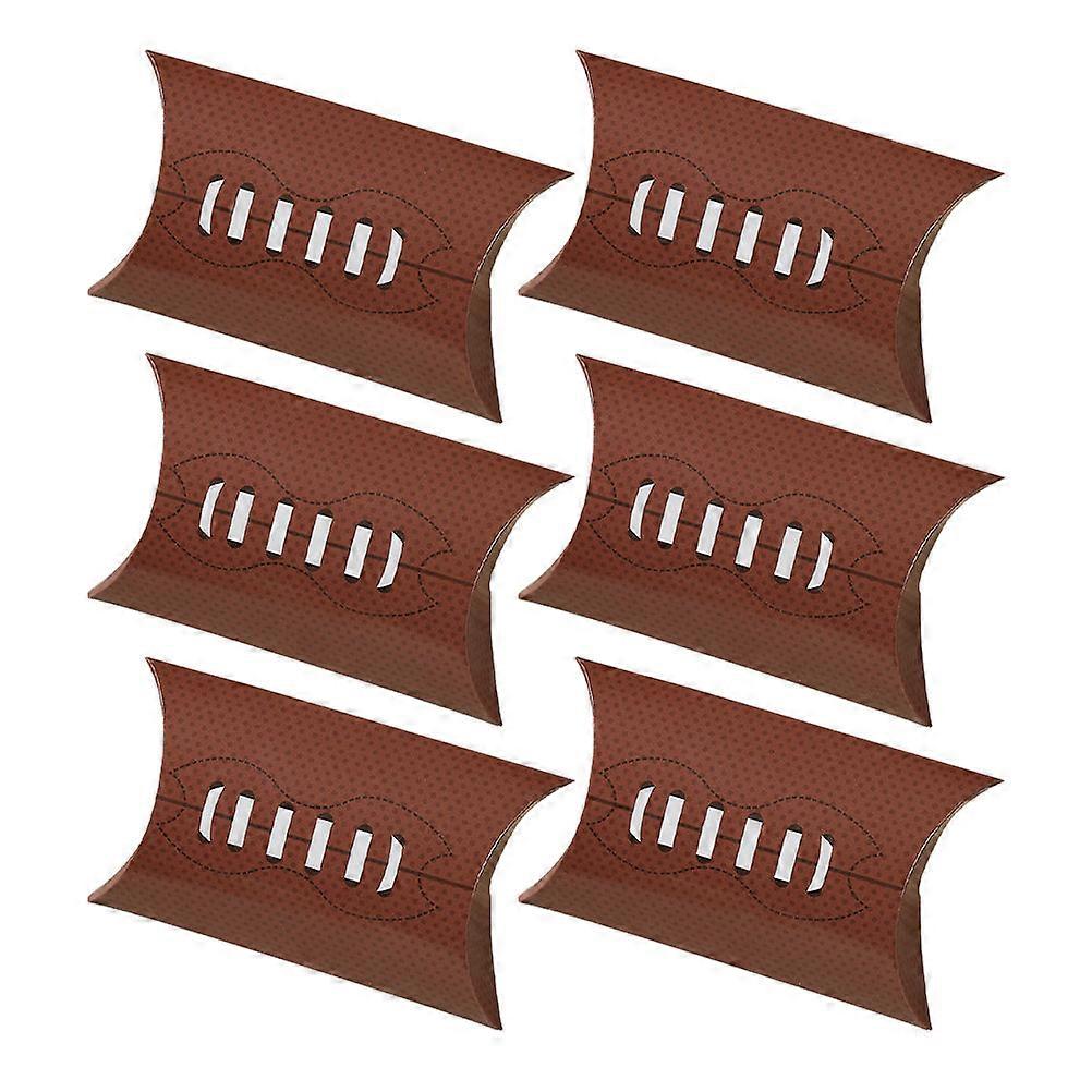 Paper Boxes Party Decorations Candy Packaging Box Party Favor For Special Occasions Oval Coffee 12.00X7.00X3.20CM 6Pcs