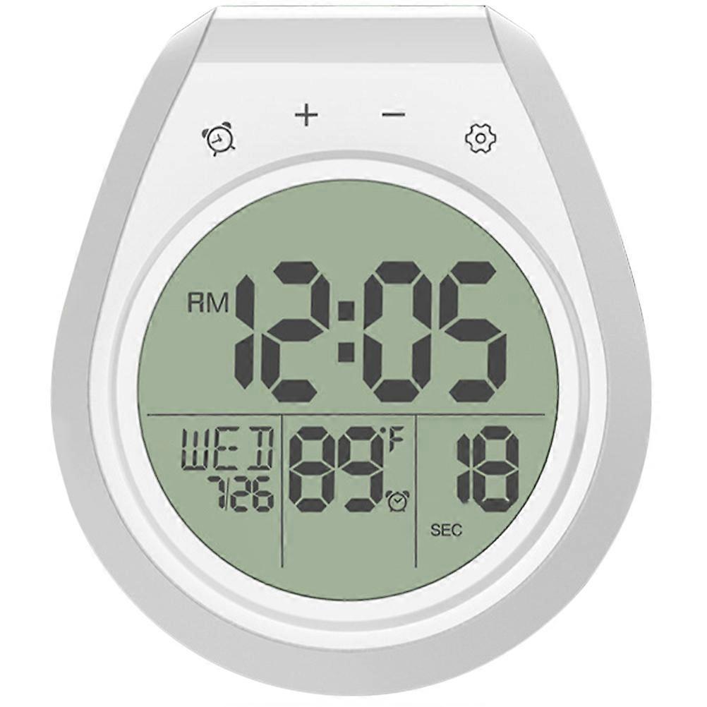 Kitchen Wall Clock Waterproof Digital Bathroom Clock Calendar Display IP 4 Waterproof Technology 1Pcs