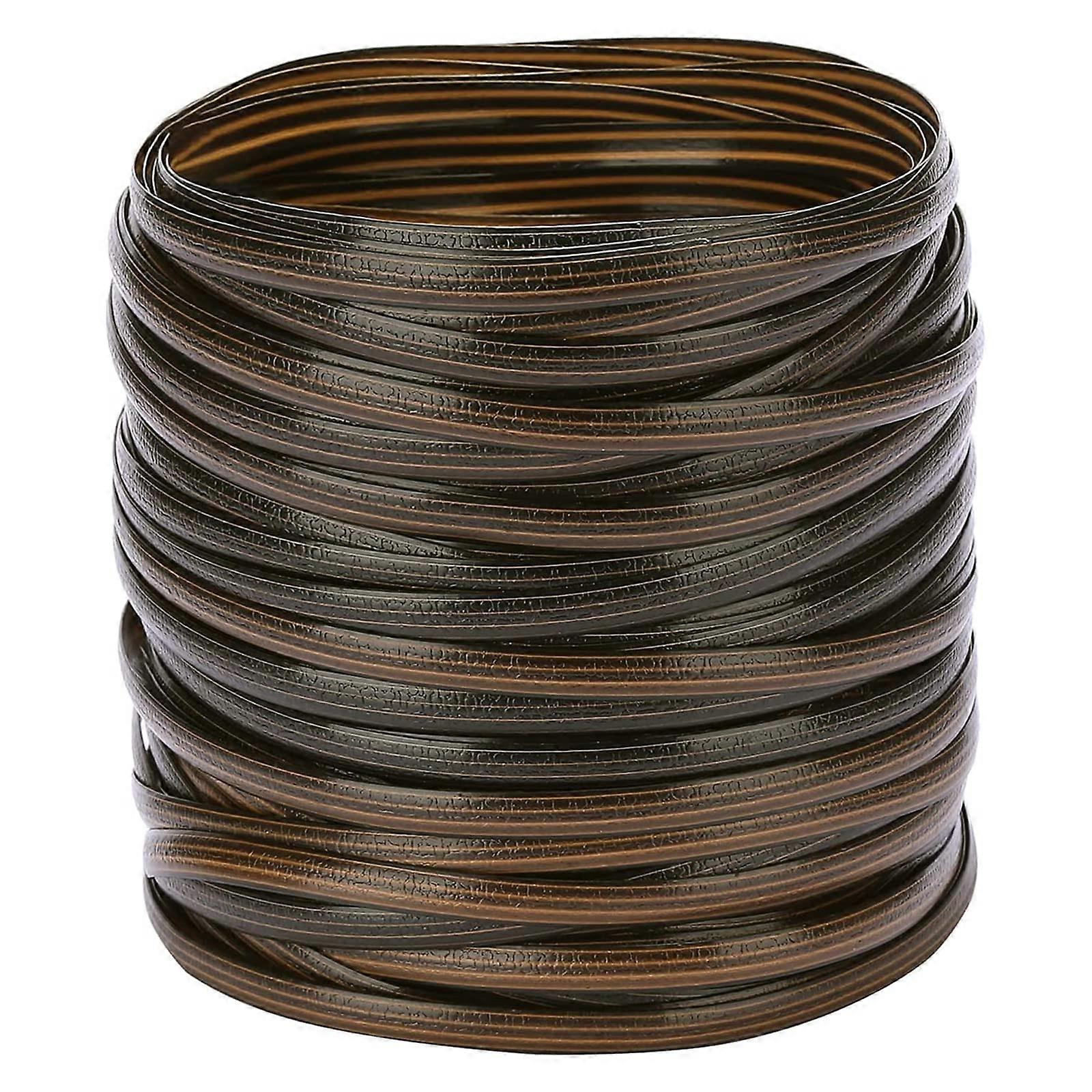 basket weave, flat, smooth, synthetic rattan, brown, color gradient for patio faux furniture, sofa, garden, basket, weaving