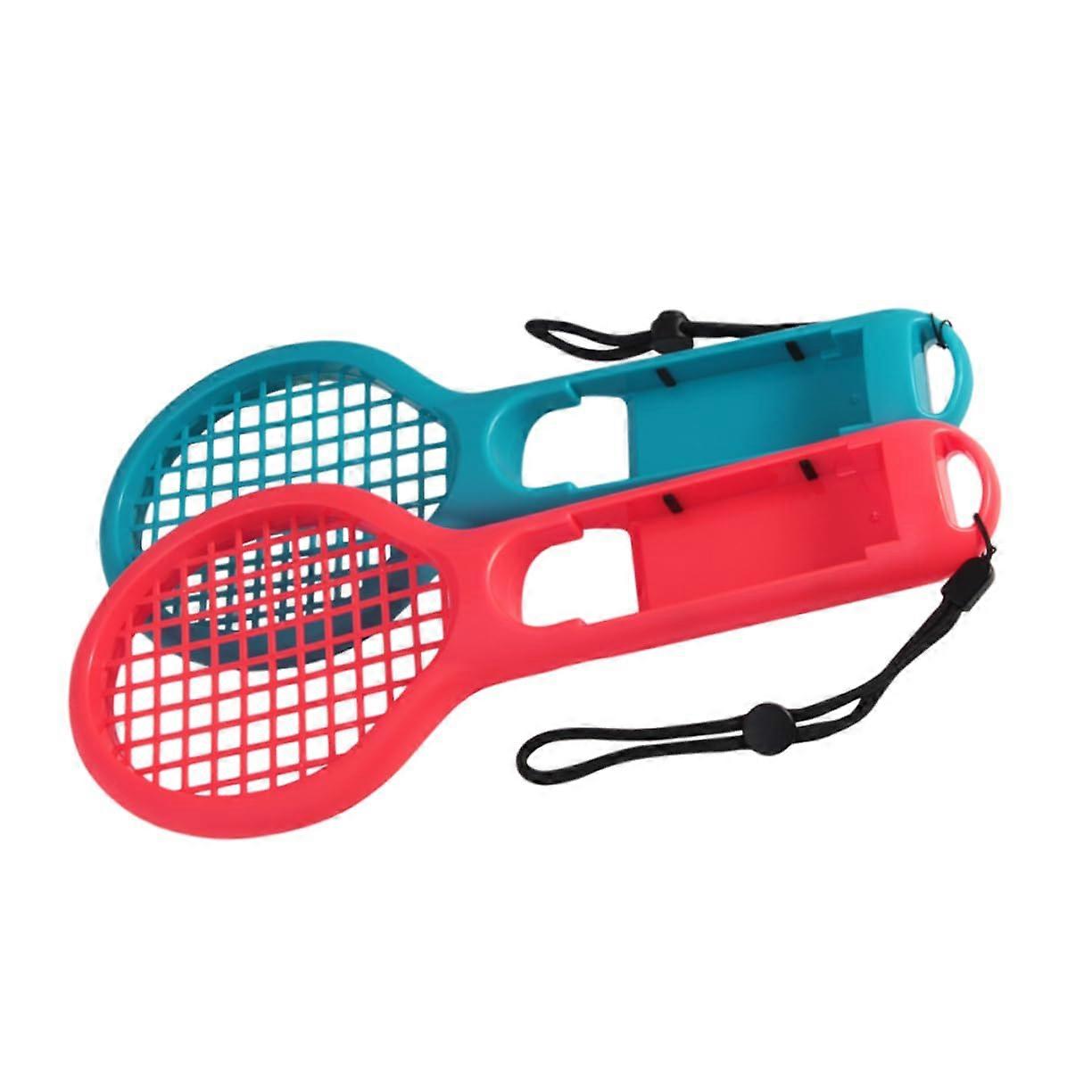 2 x Game Grip Accessories Damper Tennis Badminton Racket Ball Bundling Score Pro Overgrip Net Game Supply Gaming Supply Racket Change ABS Red