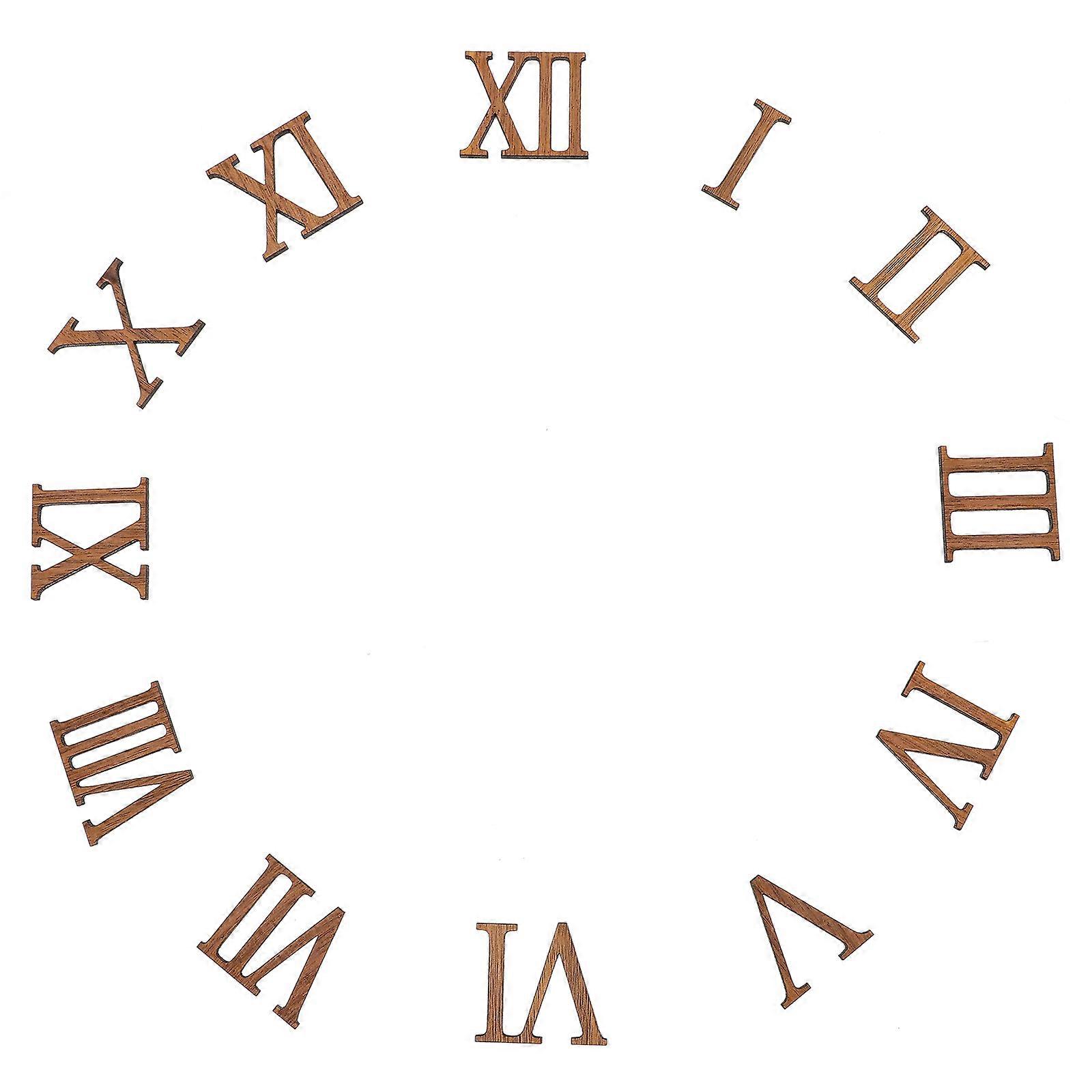 Replacement Clock Numbers Diy Enthusiasts Simple and Elegant Design 12Pcs Silver