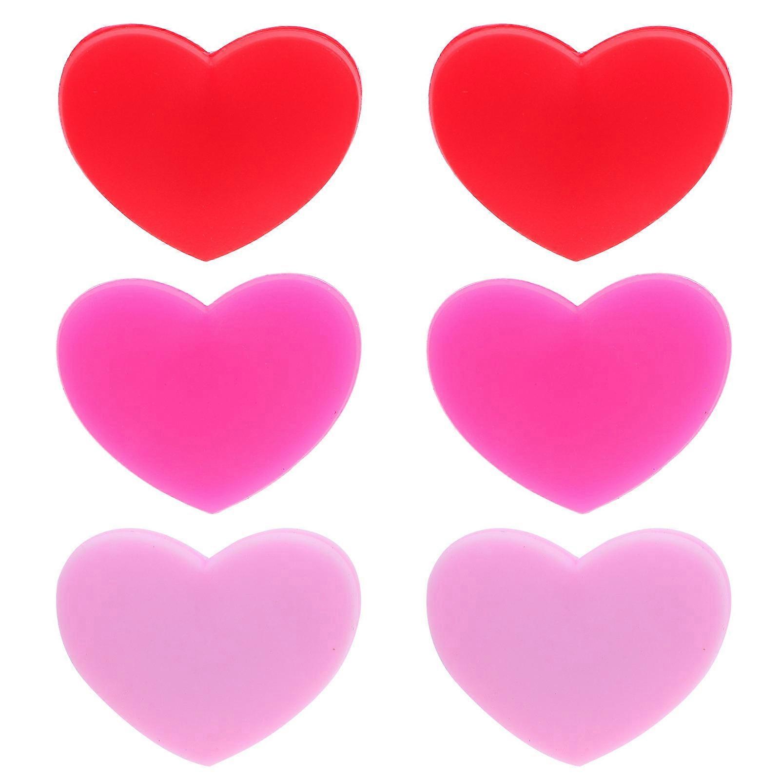 6 Pieces Heart Shaped Silicone Tennis Racket Vibration Dampeners for Stability and Comfort