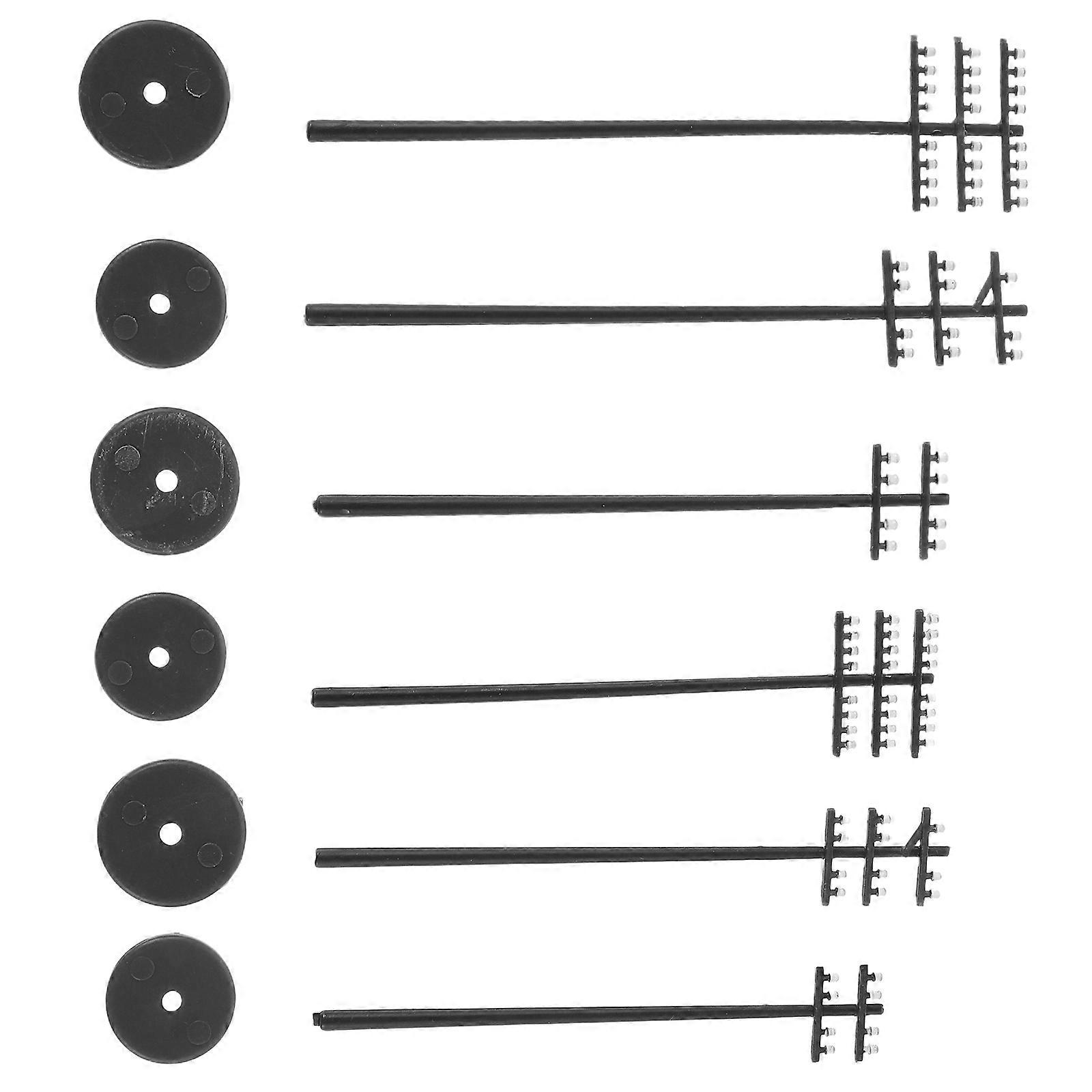 Educational Diorama Telephone Pole Model 8.10X1.40X0.20cm For Model Train Railway Accessories Hobbyist Use 1 Set