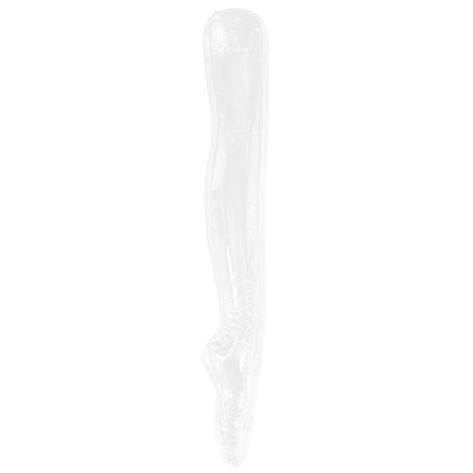 Clothing Display Mannequin Inflatable Mannequin Leg Model For Clothes Shop Human Proportion Leg Shape Transparent 1Pcs