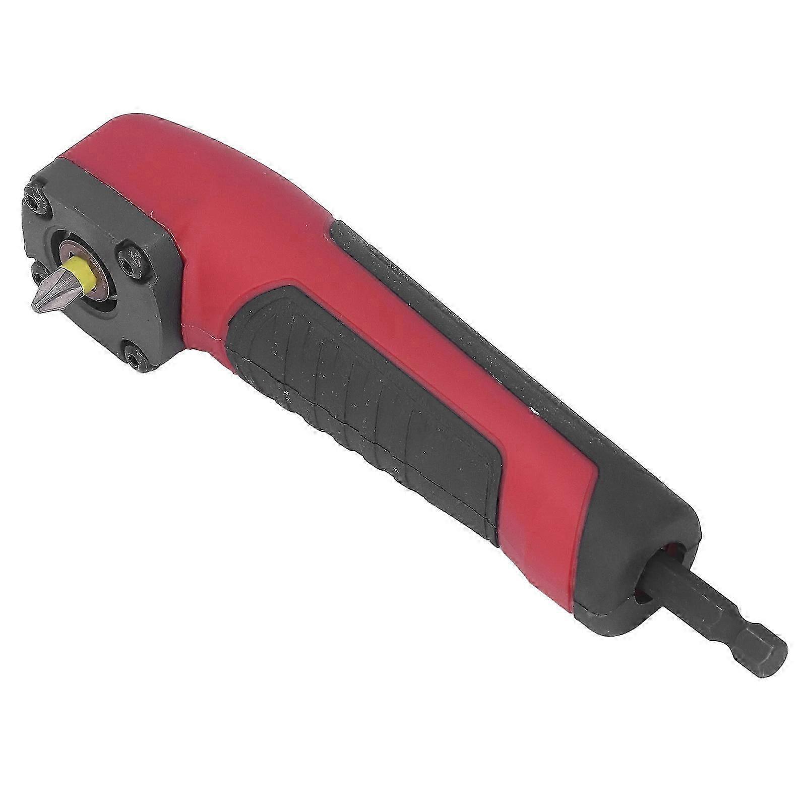 Drill Bit Angle Adapter 1/4in Right Angle Attachment Hex Drill Bit Driver with Ergonomic Handle