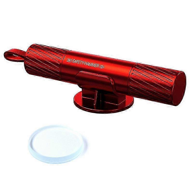 Stripe Pattern Car Window Breaker 2-in-1 Metal Hammer + Seat Belt Cutter for Vehicle Safety