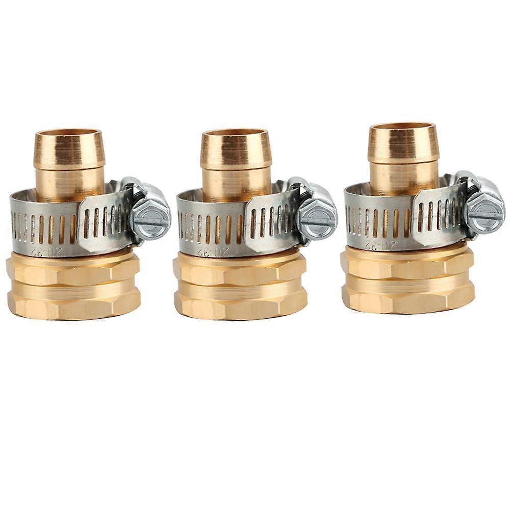 Hose Connector Aluminum Material Rustproof Technology Garden Tools 3Pack