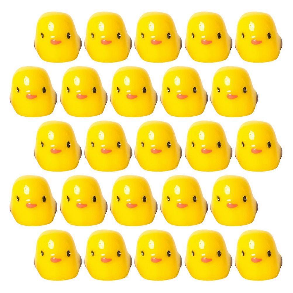 Cute Mini Decor Duck Statue Resin Miniature Ducks For Photography 1.10X1.10X0.80CM 50Pcs