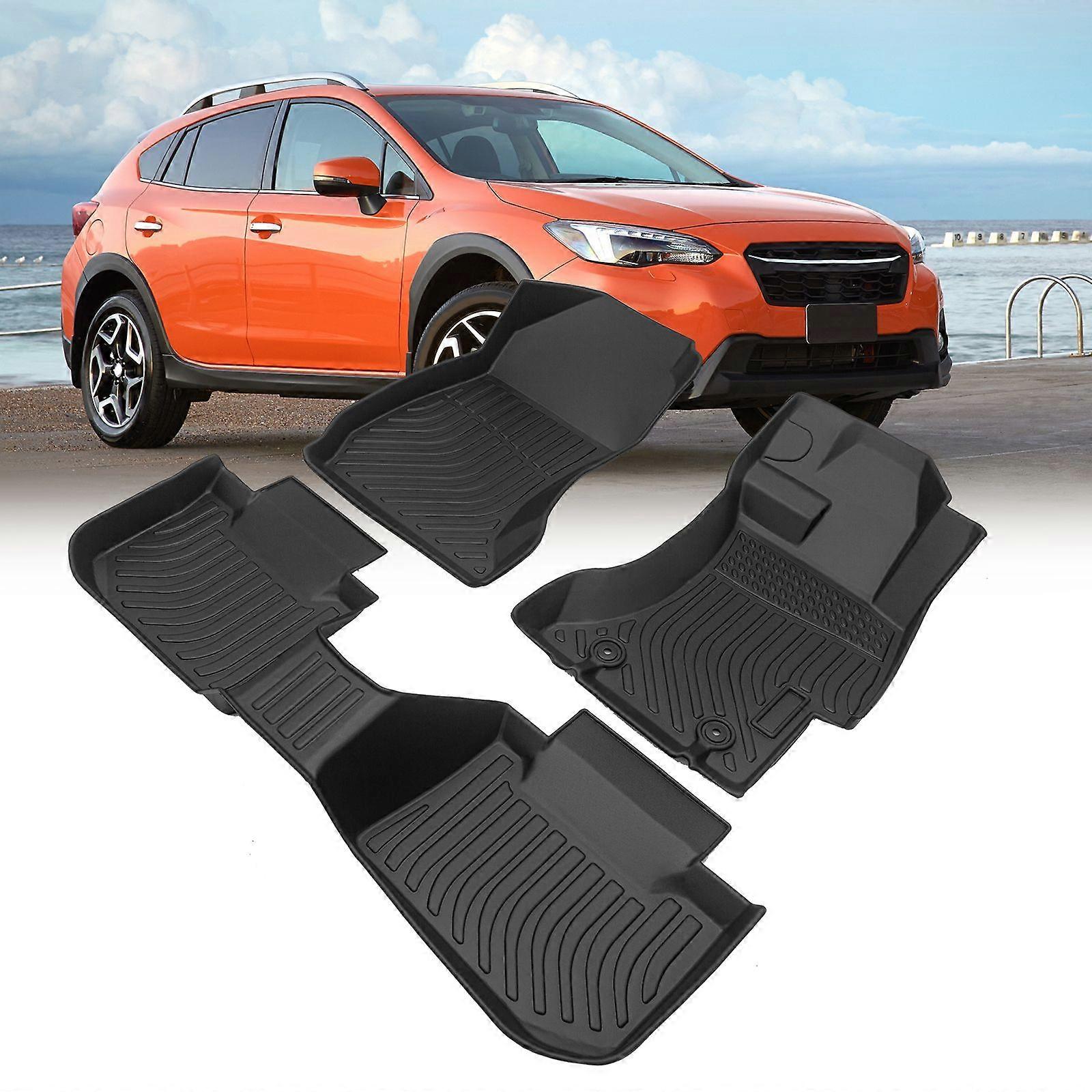 Πατάκια αυτοκινήτων για το 2013~2017 Subaru Crosstrek/XV μαύρο All~Weather TPE λαστιχένια MK81521
