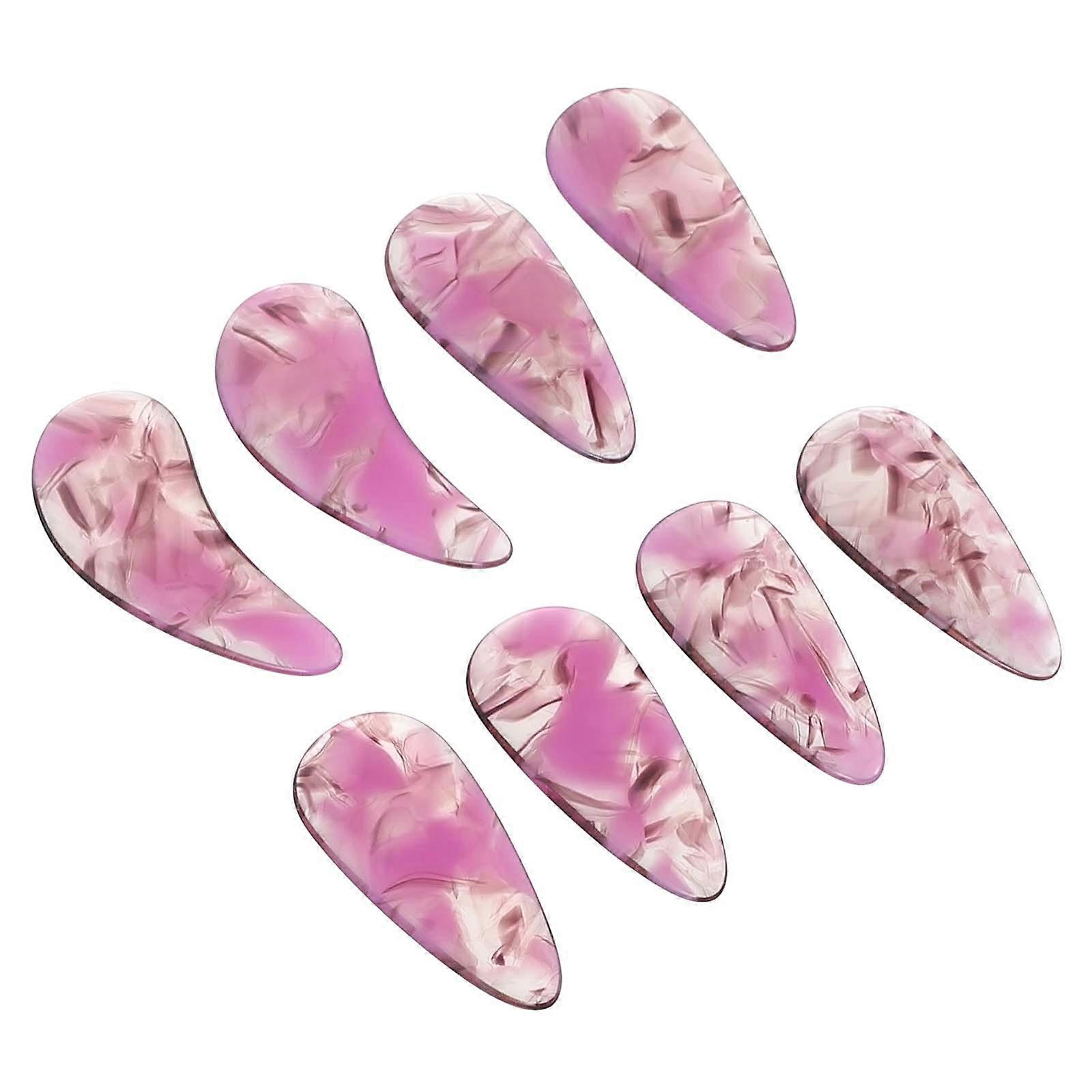 Practical Guzheng Nails Guzheng Fake Nails Professional Finger Protection Assorted Color 8Pcs