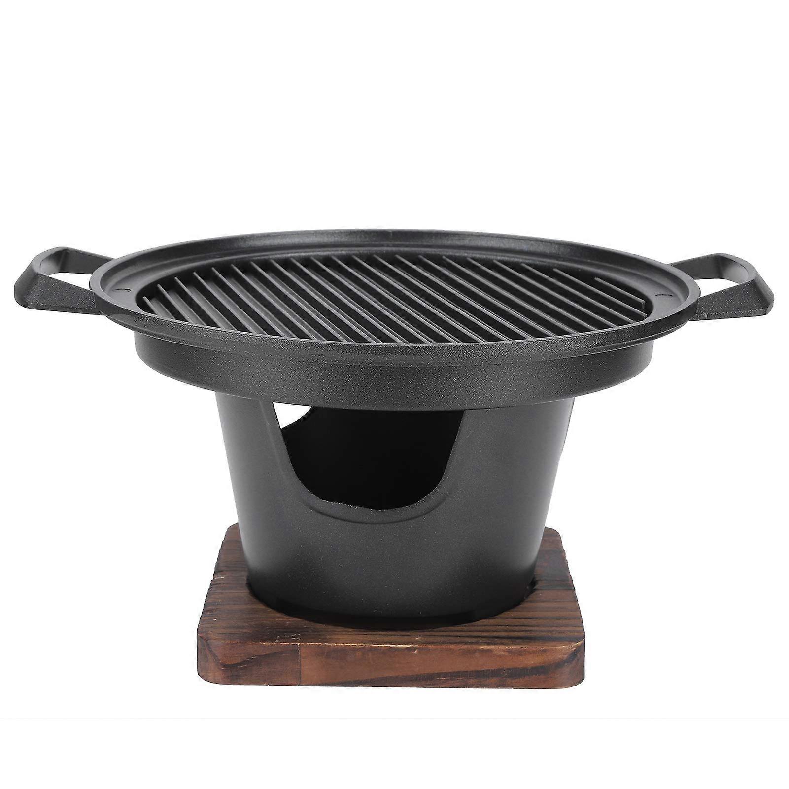 Portable Mini Grill - Smokeless Charcoal Oven, Non-Stick Coating, Durable Aluminium, High Heat Resistance for Camping and Picnics