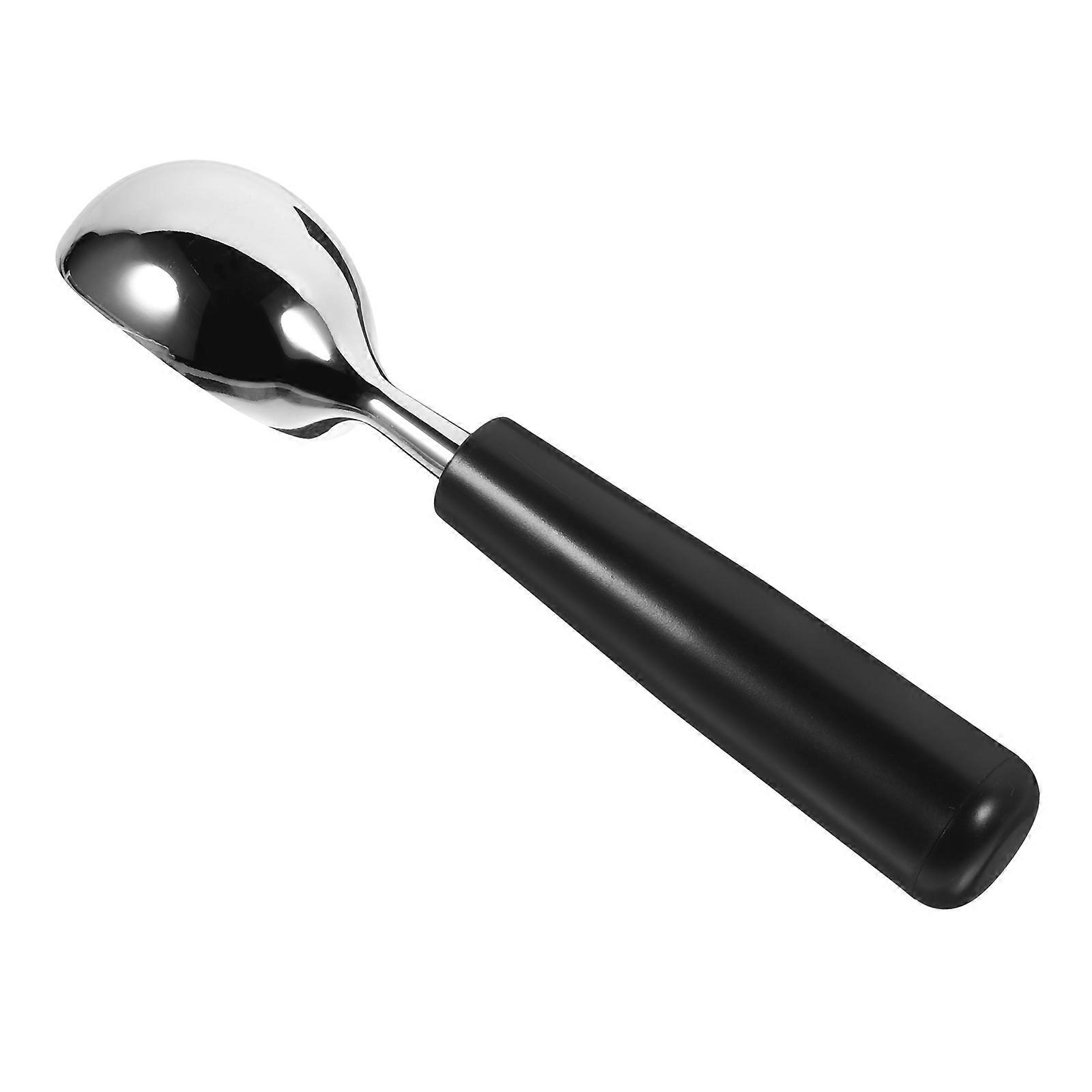 Icecream Scooper Ice Cream Spade With Ergonomic Handle Multi Use Food Scooper For Home Use Sleek Black 1Pack