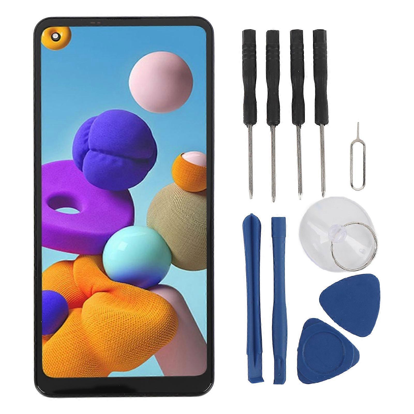 Galaxy A21s SM A217 6.5in LCD Screen Replacement with Frame & Repair Kit - Anti-Scratch