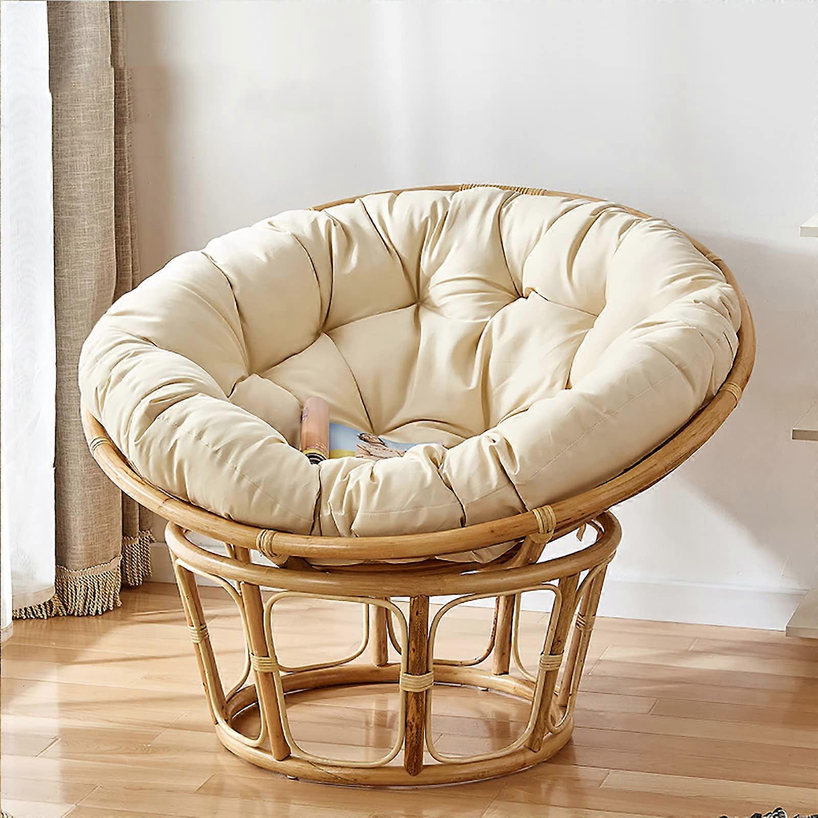 Thickened Round Chair Cushion For Hanging Egg Swing, For Rocking Chairs, Indoor Outdoor Use, Soft Durable Seat Pillow