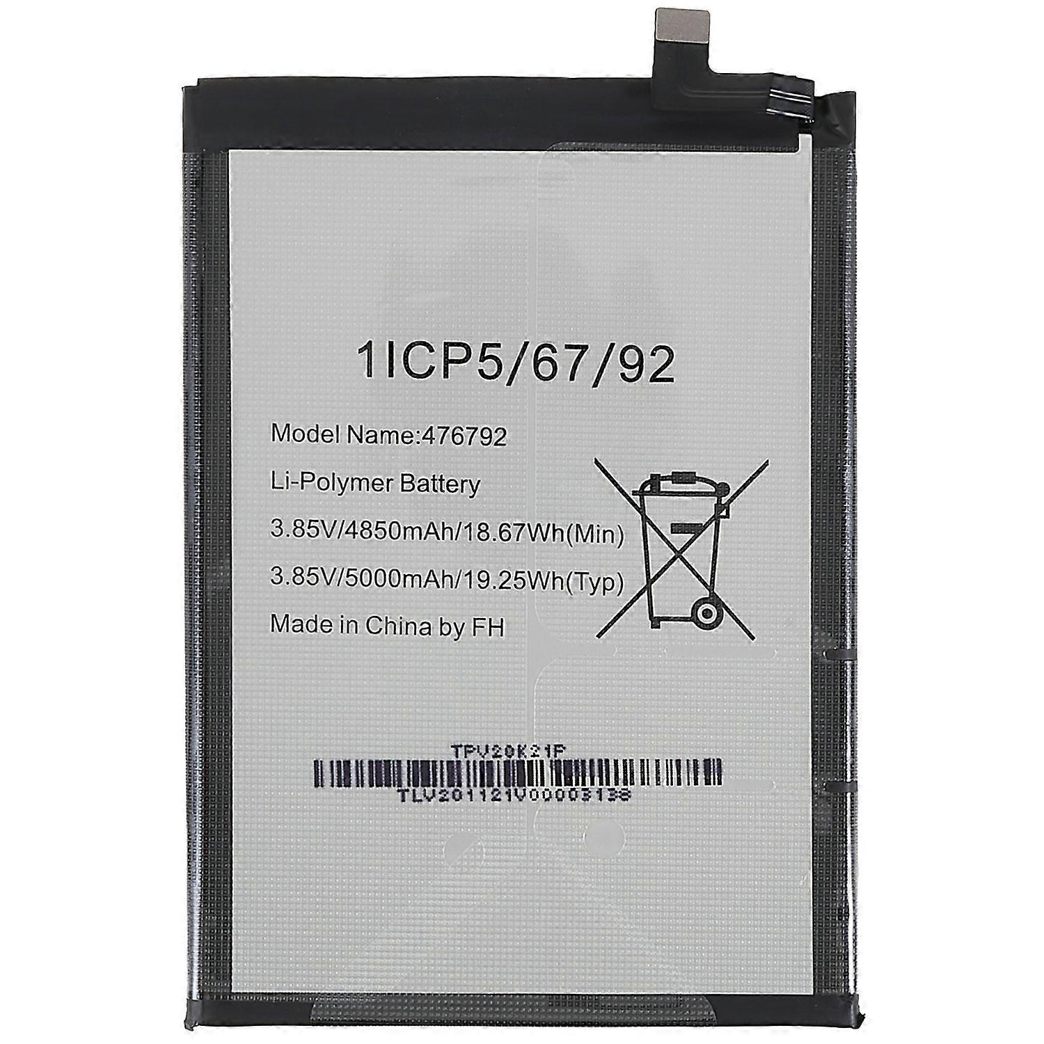 For Wiko Power U10/View4 3.85V 4850mAh Li-Polymer Battery Replacement Part (Encode: 476792)