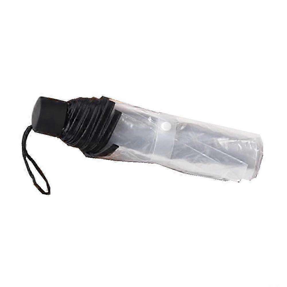 Parapluie pliant portable transparent de mode épaissi pour un usage domestique