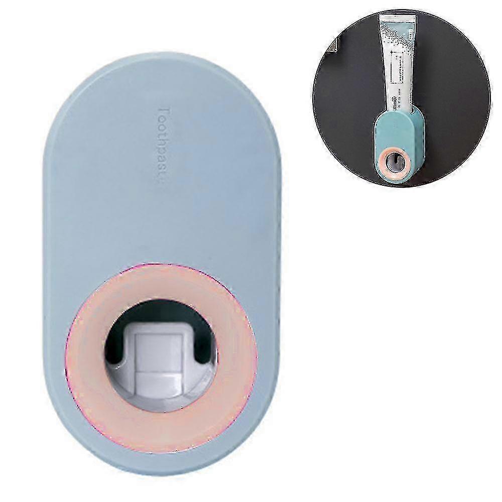 Automatic Hands-Free Wall Mounted Toothpaste Dispenser, Sky Blue, Bathroom Shower Accessory