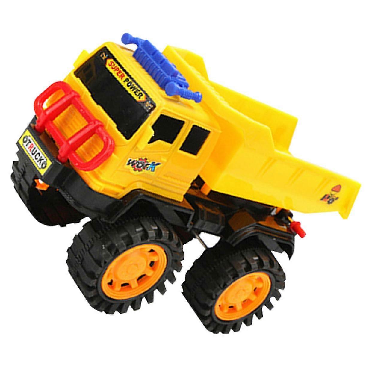 Engineering Dump Truck Toy for Construction Vehicles - Yellow Random Color, 25x15cm Size, Durable Material