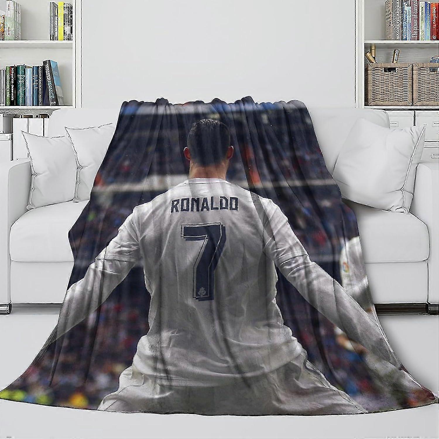 Soft Fuzzy Blanket - Football 3D Printed Blanket for Kids Teens Adults - Trendy Throws Brightens Up The Room With Vivid Colours