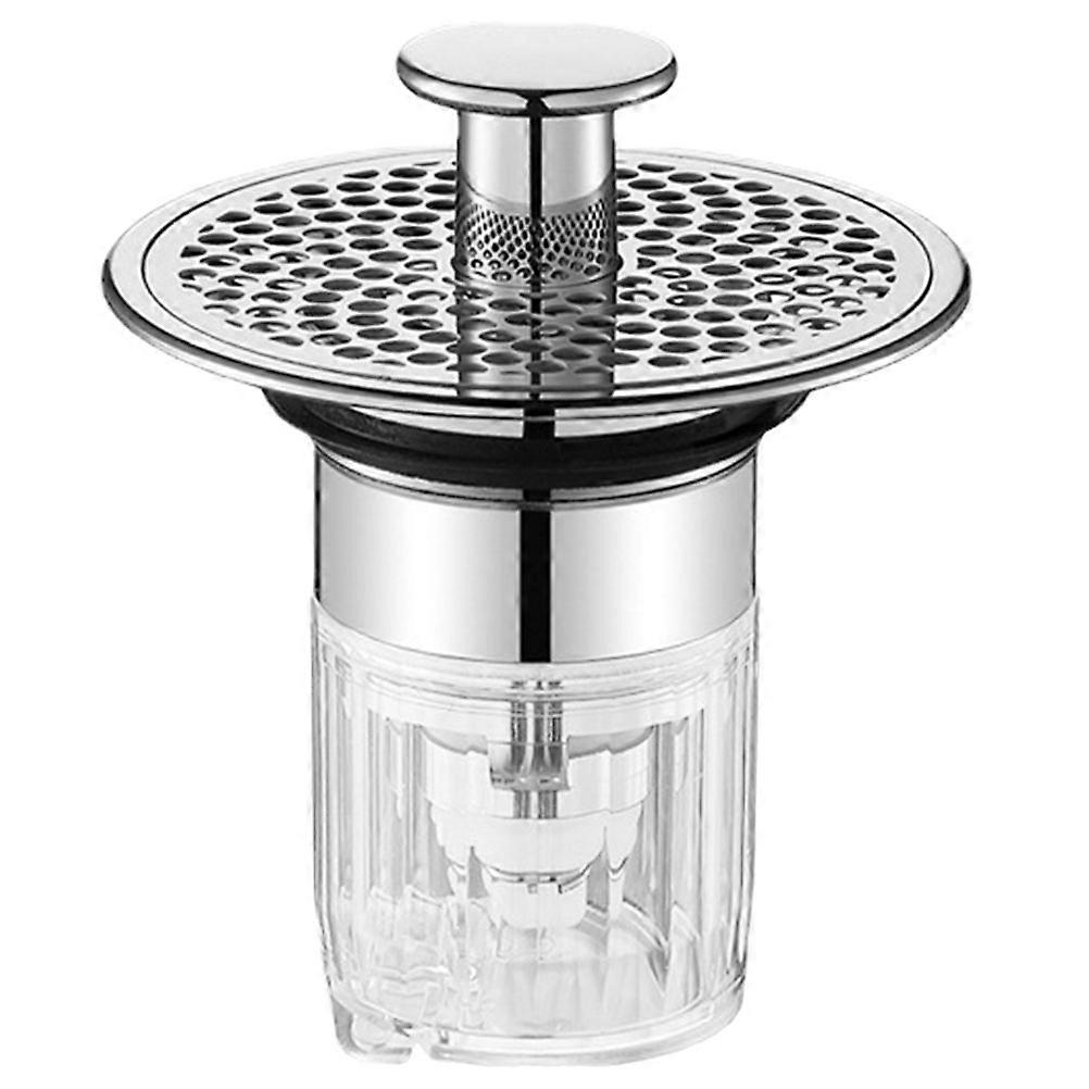 Bathtub Plug For Drain Round Shape Copper Material Odor Prevention 1Pack