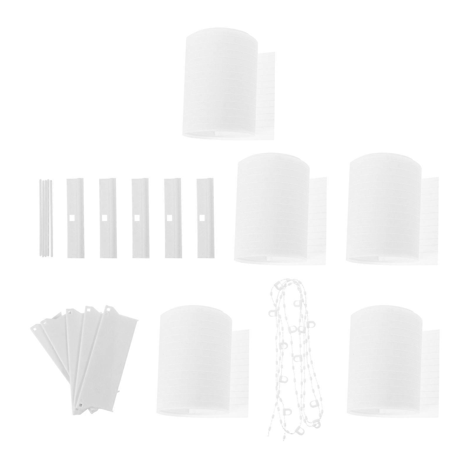 Adjustable DIY Vertical Blind Accessories Set   Polyester Replacement Slats Kit for Soft Light Control and Enhanced Privacy
