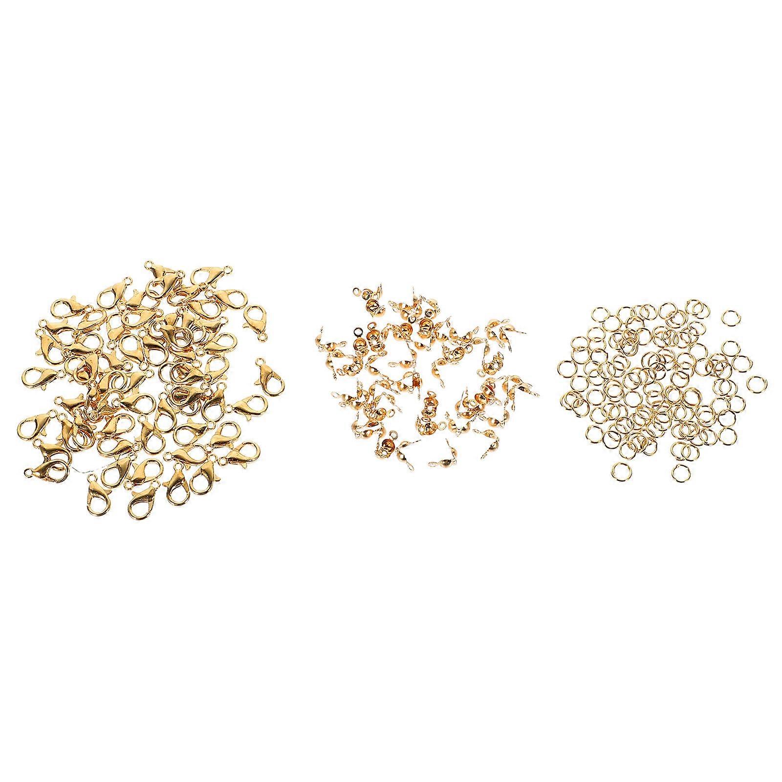Lobster Clasps Open Jump Rings DIY Jewelry Making Kit – Premium Non Fading Accessories for Necklaces, Bracelets, and Anklets Crafts
