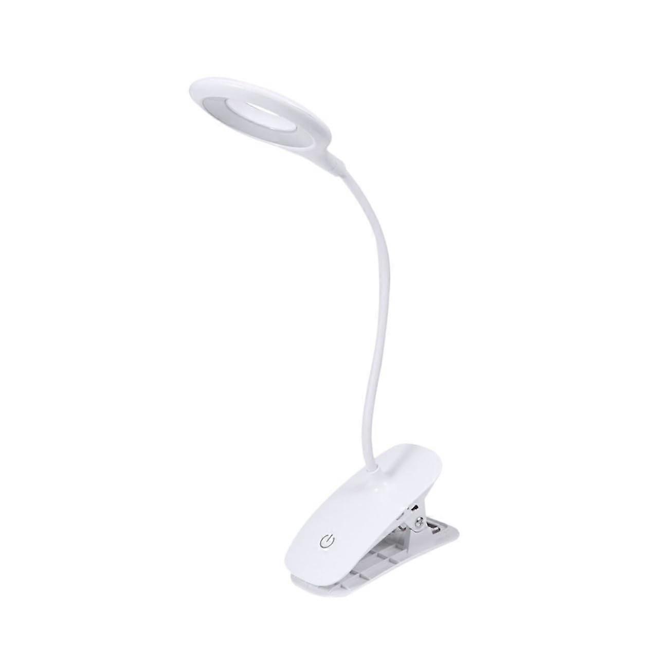 Eye Protection Lamp Pack Of 2 Clip-On Desk Lamp With Touch LED Night Light Folding Reading Light Book Light White