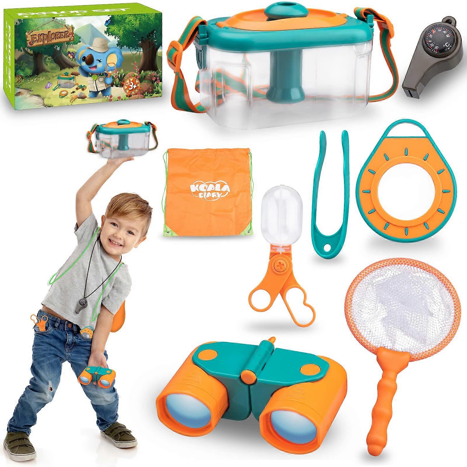 Outdoor Explorer Toy Set for Children with 3 in 1 Whistle, Thermometer, Binoculars