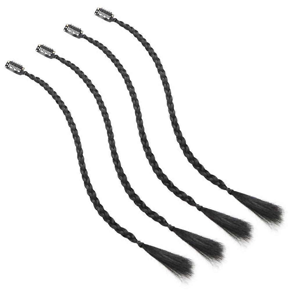 Long Clip On Braids Braid Hair Extensions Show Personality Work Dates 4Pcs