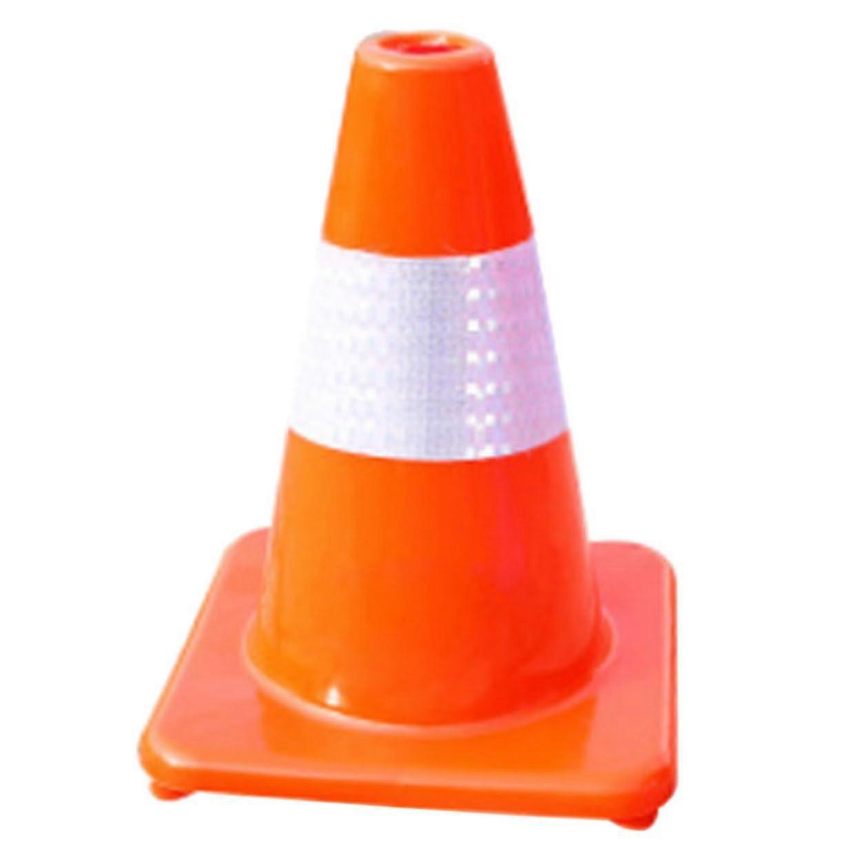 Red Safety Cones for Parking and Traffic Control, Durable Road Cones for Construction and Educational Use, 12-Inch Height