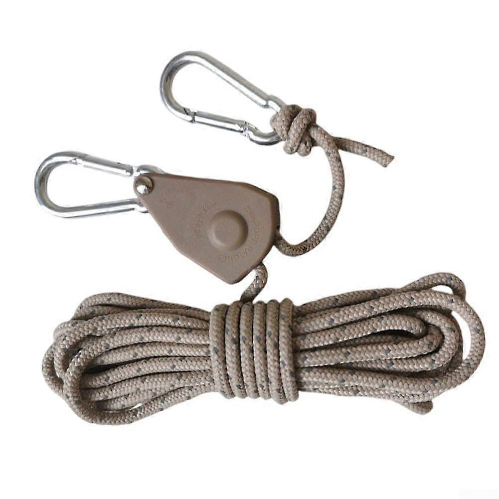 Stable tent rope, material, adjustable shoulder strap for outdoor activities (E)