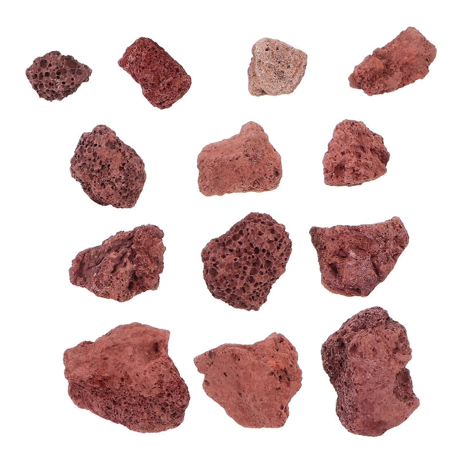 Volcano Stone Filtering Filter For Aquariums, Lava Rock Cave, Breeding Habitat, Red Earth Color