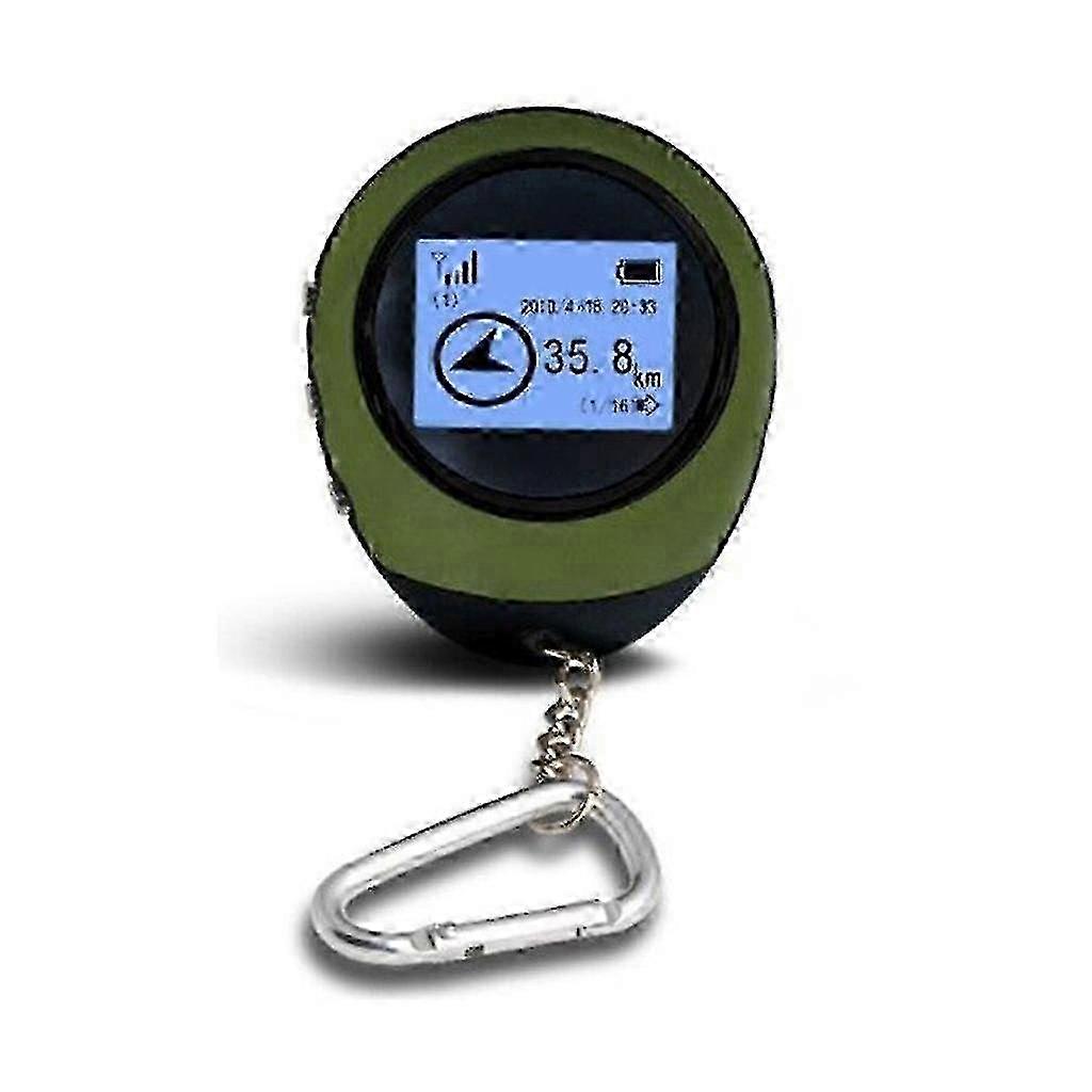 Rechargeable Handheld Mini GPS Tracker & Navigation Receiver with Compass - Location Logger for Travelers & Outdoor Sports Activities